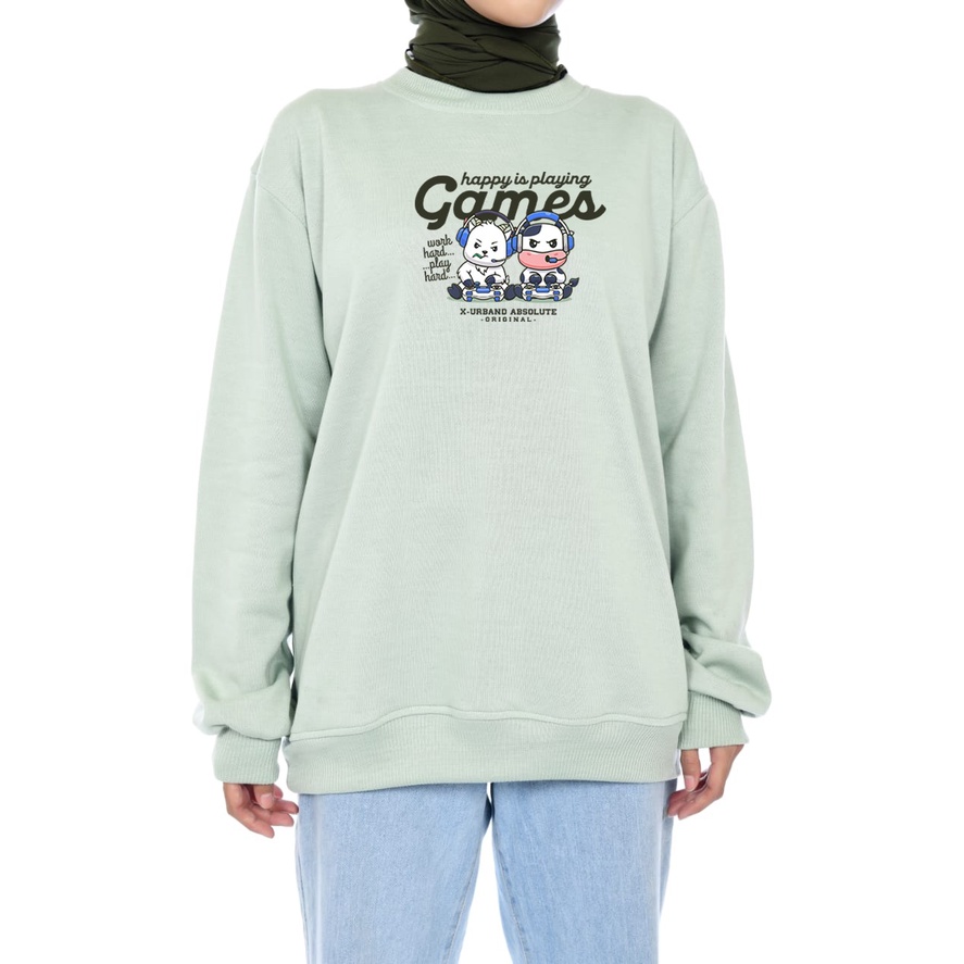 X Urband Absolute Sweater Crewneck Playing Games A276