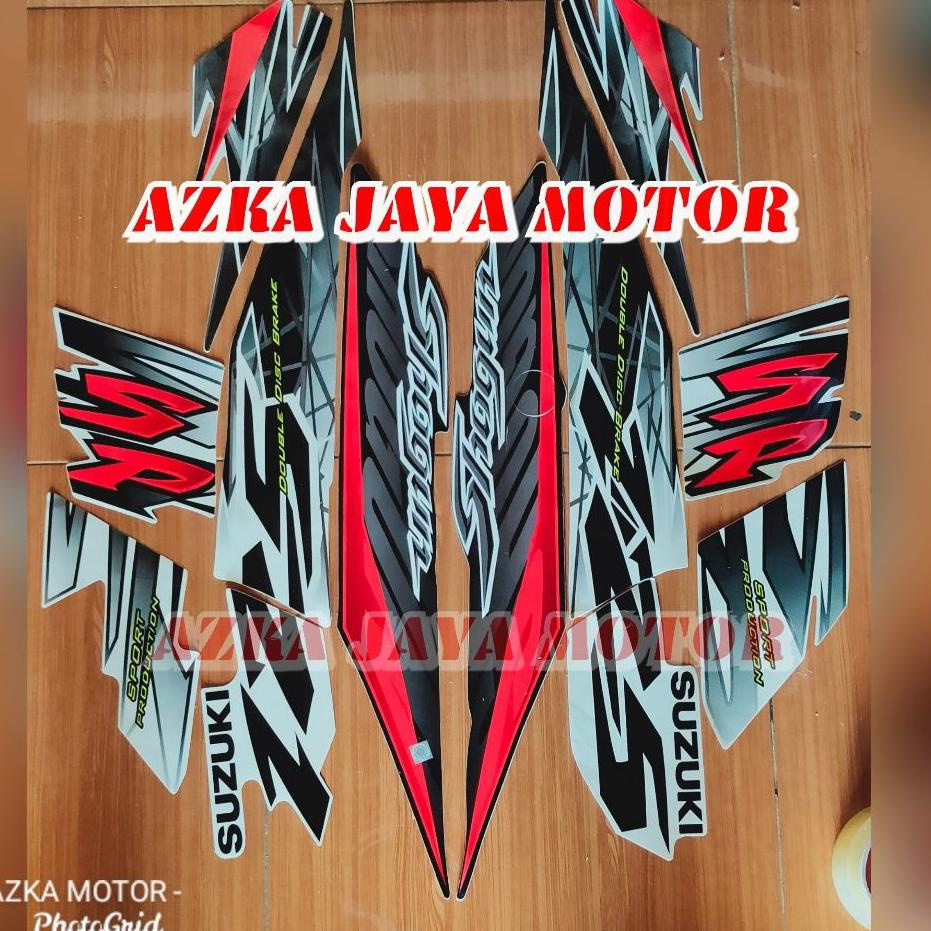 Dijual.. Striping Sticker Suzuki Shogun SP 125 warna Putih hitam 2008 67
