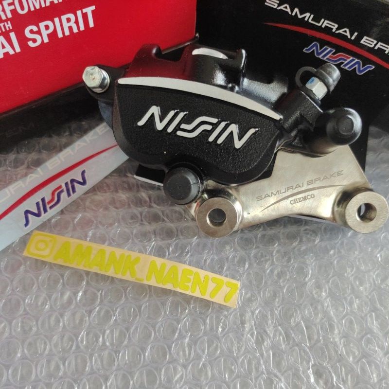 kaliper Nissin samurai f1zr Jupiter hitam  220 / 300 mm