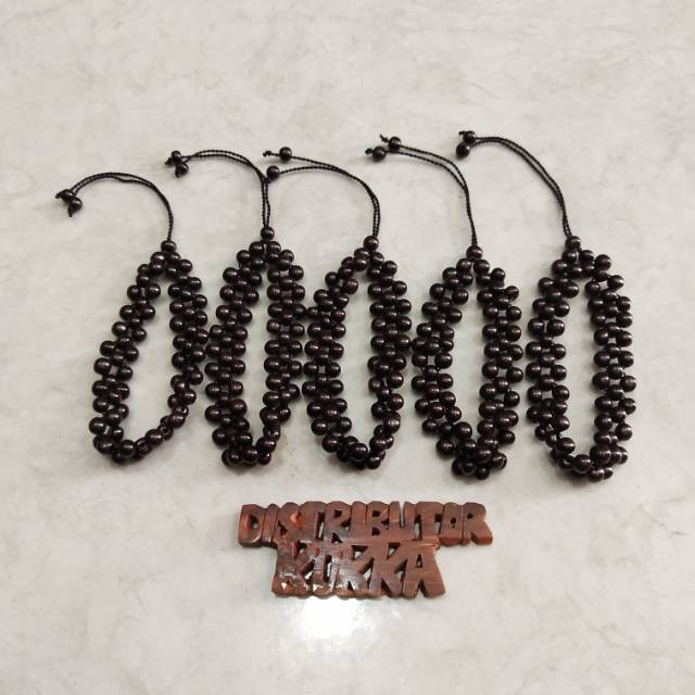 ( SUPER MURAH ) Grosir 5 pcs gelang Kokka kaukah kaokah fukakah koka rel merica hitam