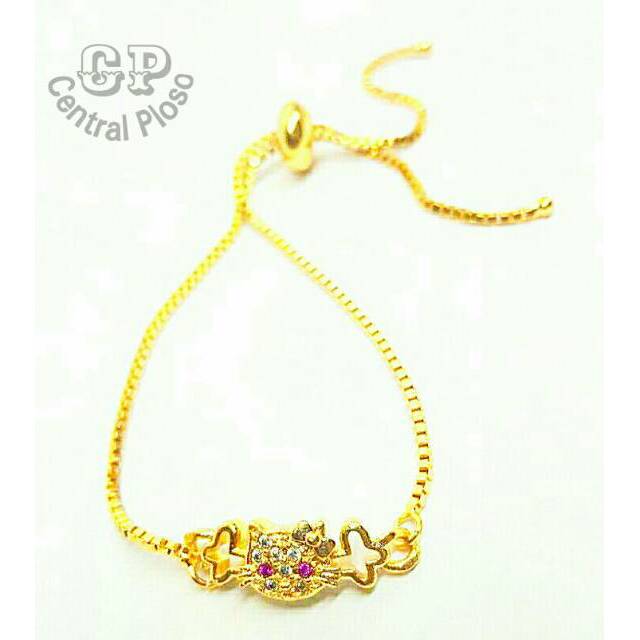 GELANG SERUT KITTY01 gold colour 18k
