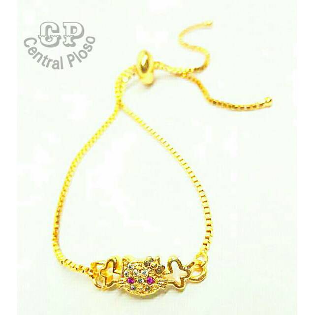 GELANG SERUT KITTY01 gold colour 18k