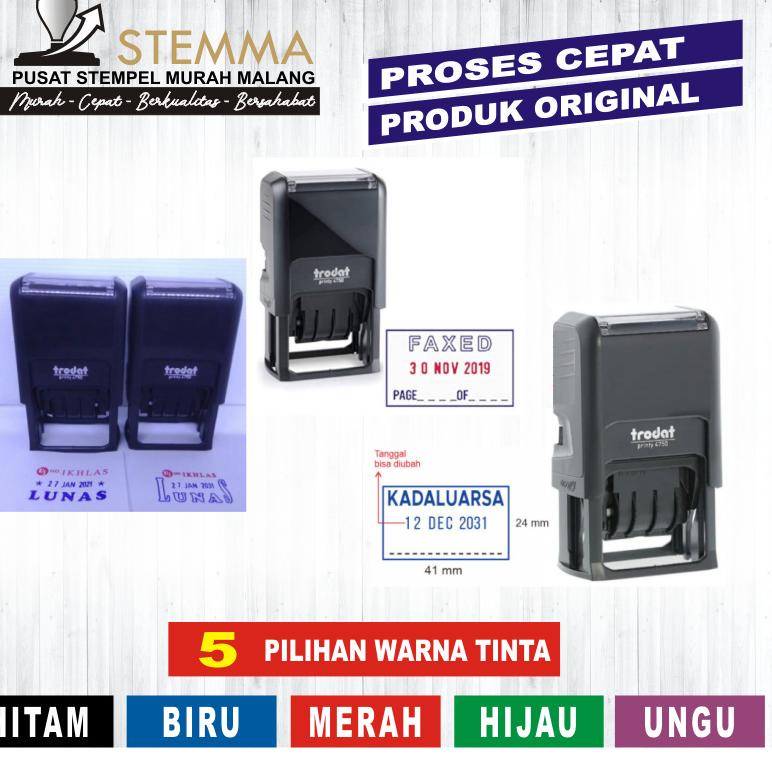 

Best Seller.. Stempel Trodat Tanggal Date Stamp Custom 4810 4850 4750 Kadaluarsa Lunas Received Diterima
