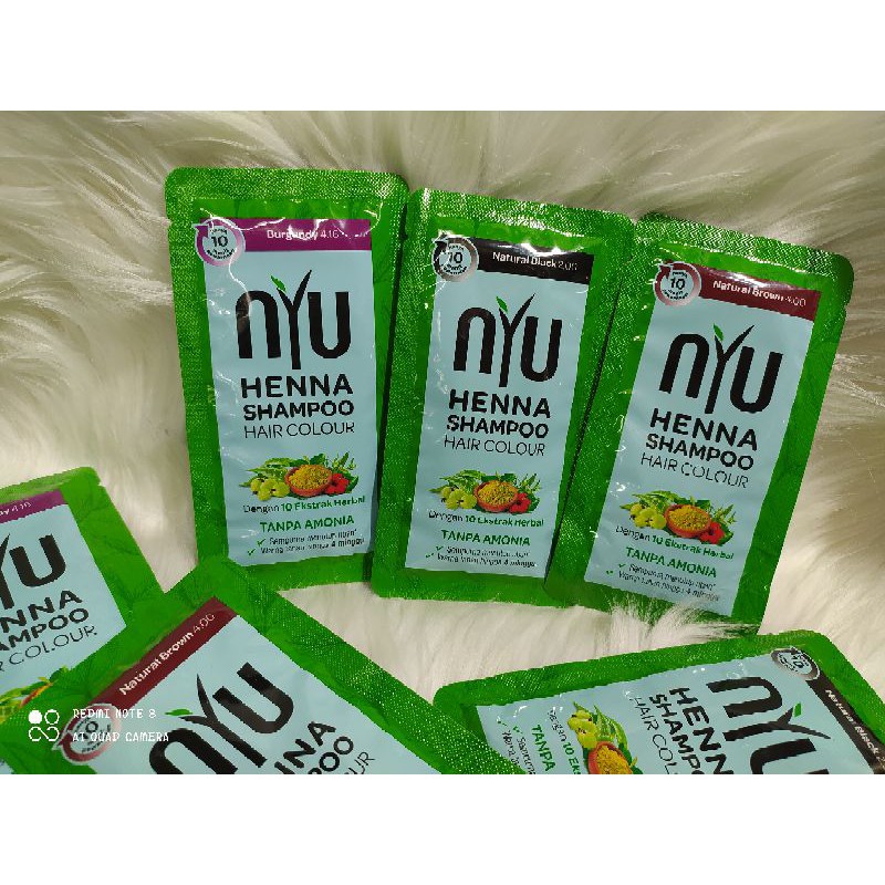 NYU HENNA SAMPO PEWARNA RAMBUT HENNA SHAMPOO NYU
