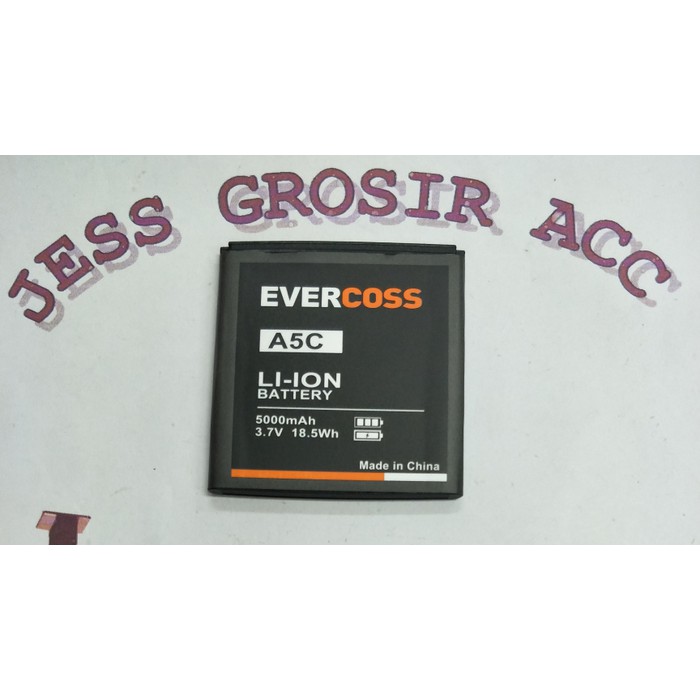 Baterai Battery Batre Double Power Evercoss Evercross Cross ( A5C ) - Hitam
