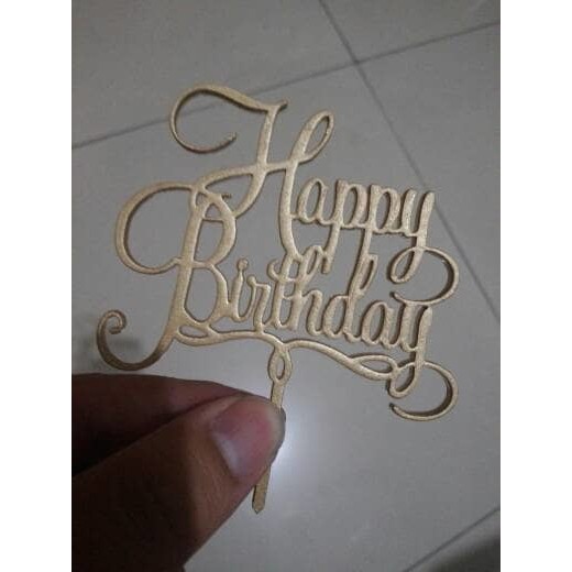 Cake Topper Mini - Custom tulisan