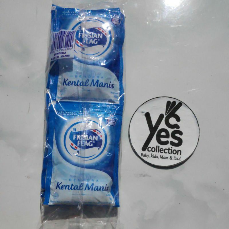 Susu Kental Manis 1 Park 6 PCS Sachet Bendera Frisian Flag 40g Lemak Nabati