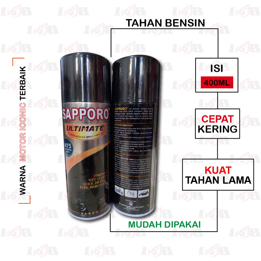 SAPPORO ULTIMATE NSR Repsol Green M75 Cat Semprot Aerosol Paint