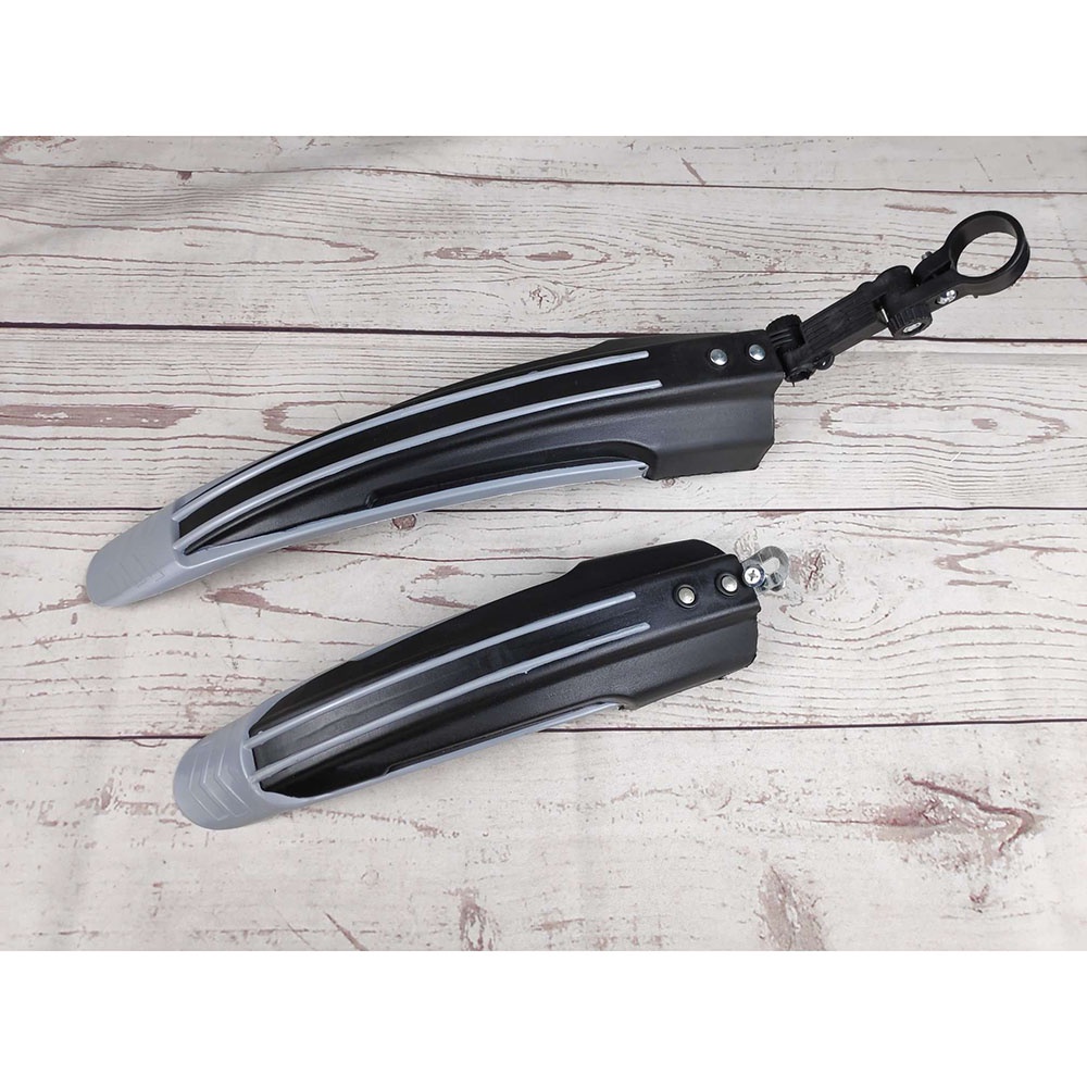 Mudguard Spakbor Sepeda Depan &amp; Belakang Dua Warna - BQ541 - Black