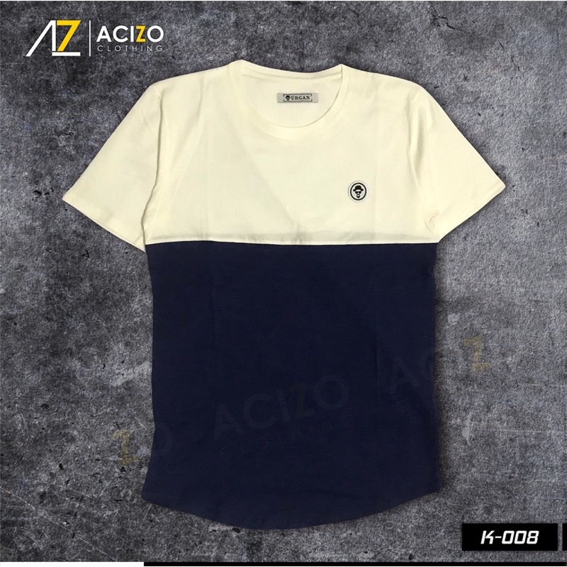 Jual Kaos Pria Kombinasi Dua Warna | Shopee Indonesia