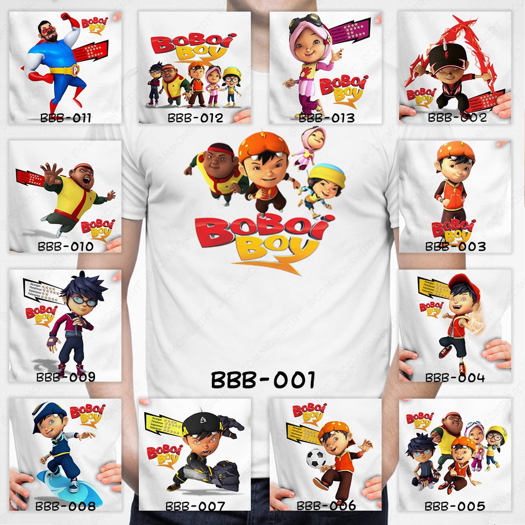 [FREE NAMA !!] Kaos / Baju Boboiboy