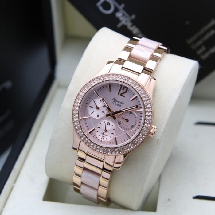 JAM TANGAN WANITA ALEXANDRE CHRISTIE AC 2932 / AC2932 ORIGINAL - SOFT PINK