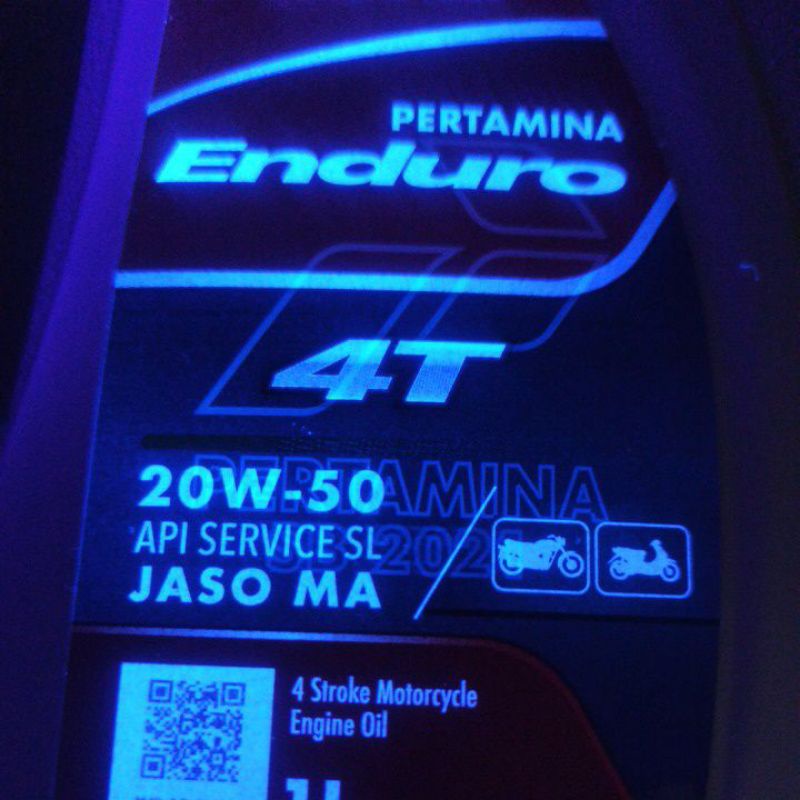 OLI PERTAMINA ENDURO 4T 1L 20W-50 API SL JASO MA MOTOR SPORT