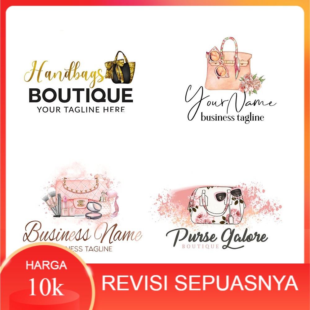 Jasa Desain Logo Tas Olshop Mewah Bisnis Kekinian