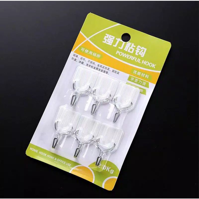 Gantungan Baju Dinding Gantungan Hook Baju Tempel Dinding Pintu 1 set