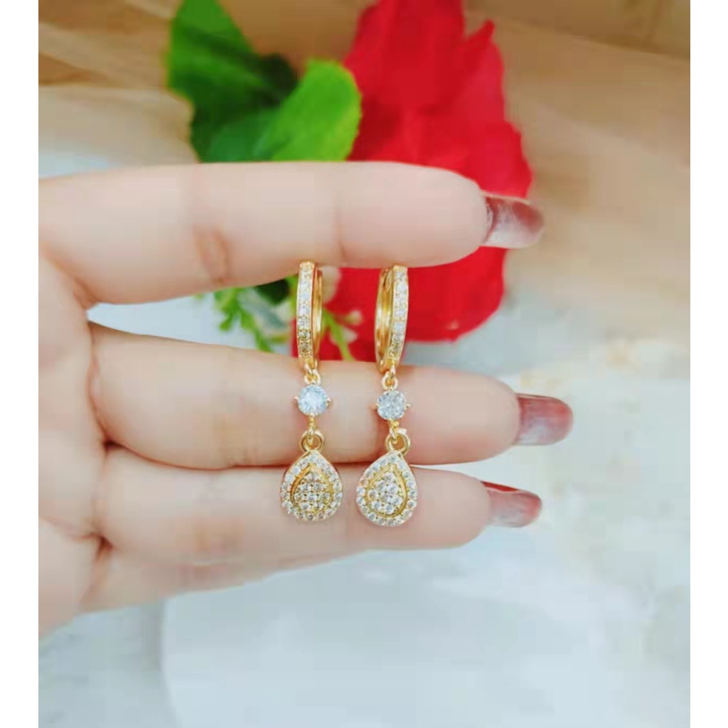 Anting Xuping 1213 Permata Lapis Emas Perhiasan 1213-1216