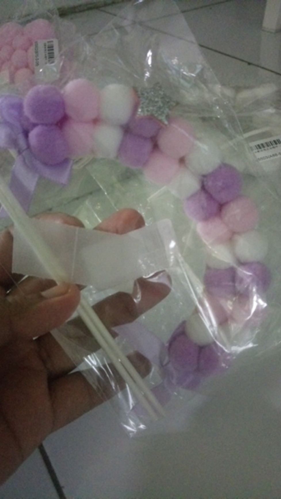 Arch Hair Ball Gold Glitter Happy Birthday Cake Topper Shining Card Birthday Party Decoration