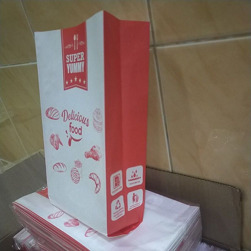 

Kantong Kertas, Paper Bag, Roti, Donat, Ayam goreng, Buger dll.