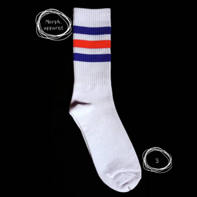  Kaos  Kaki  Motif  kodachi 3Stripes Geser Gambar  Shopee 