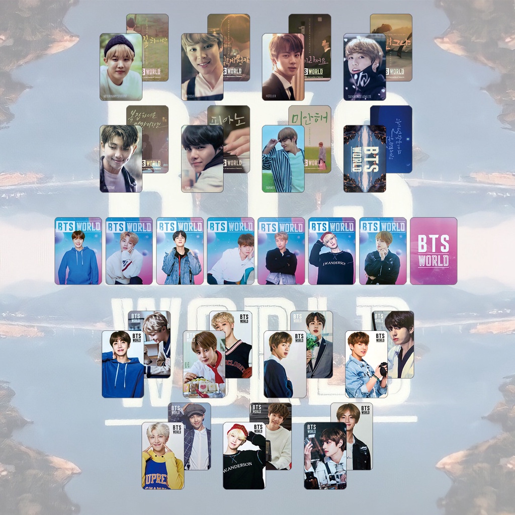 7pcs / Set Kartu LOMO Foto Kpop BTS Bangtan Boys