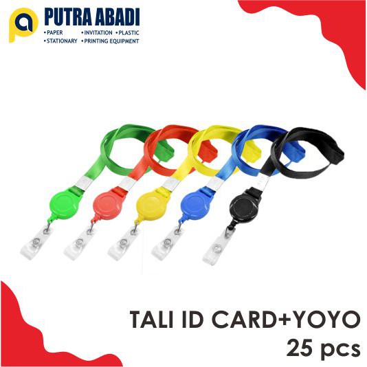 

Tali ID Card Big / Gantungan Tali ID Card + Yoyo Isi 25pcs