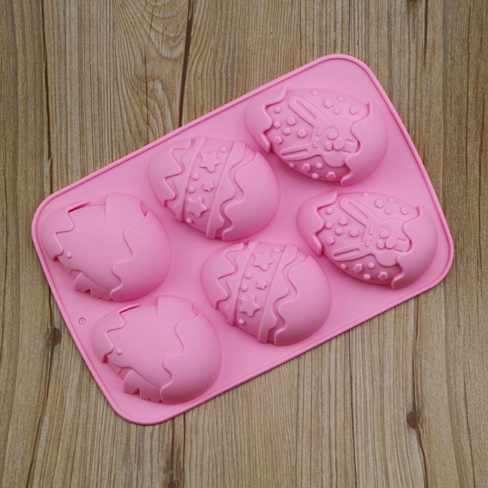 Solighter Easter Mold Rabbit Baking &amp; Pastry Tools Cetakan Silikon Happy Easter Kelinci Lucu