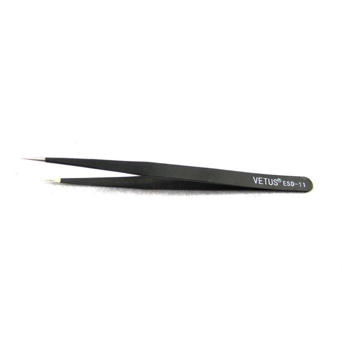 Pinset Vetus Tweezers ESD 10 Hitam Baja