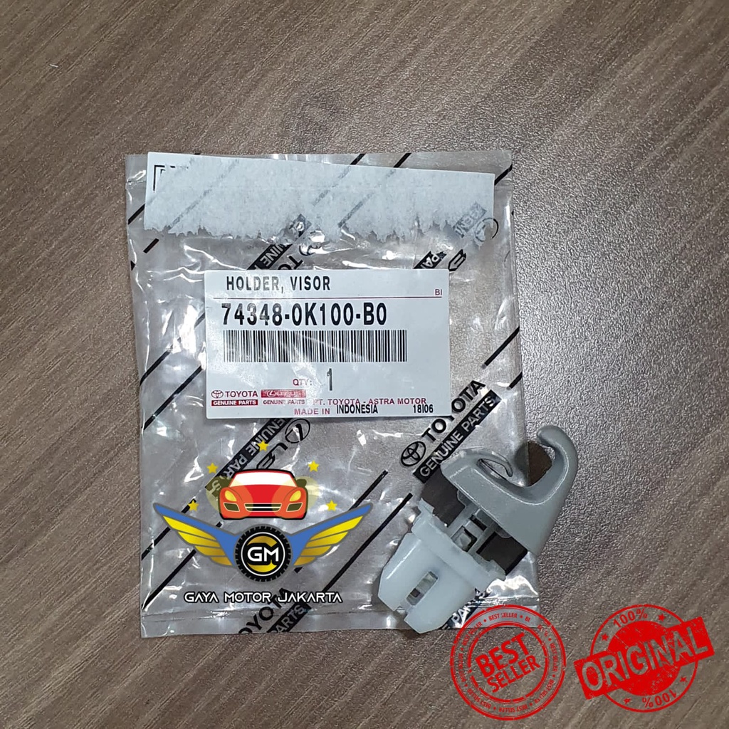 Klip Holder Sunvisor Tahanan Cahaya Innova Reborn-Fortuner VRZ ASLI