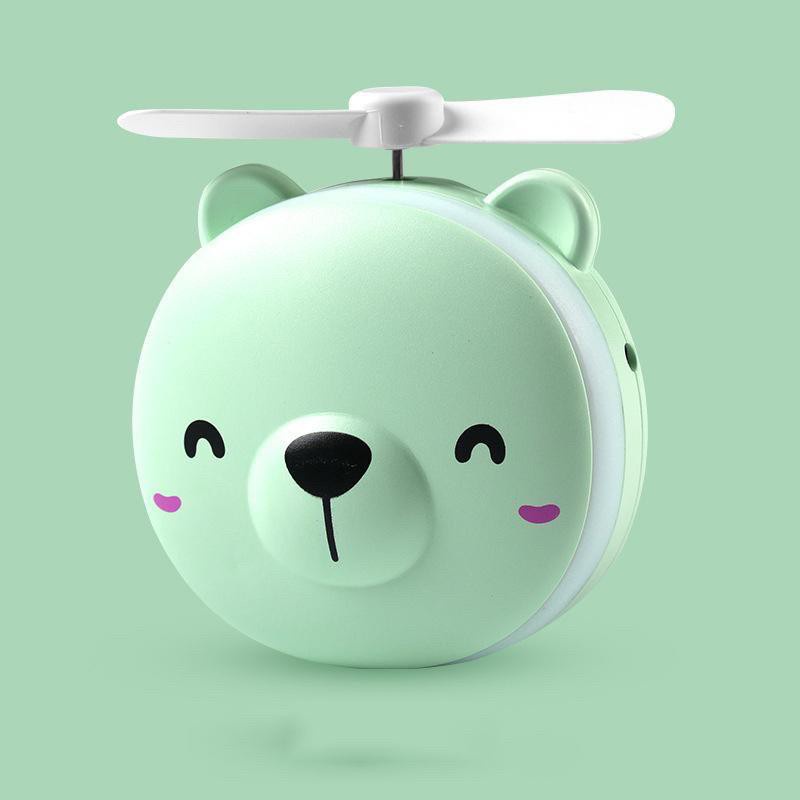 Cermin Lampu LED 097 Fan Kipas Mini Karakter 3 in1