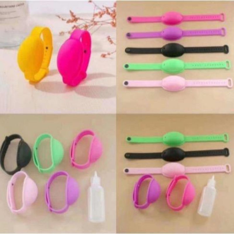 Gelang jam hand sanitizer sabun bahan silicone