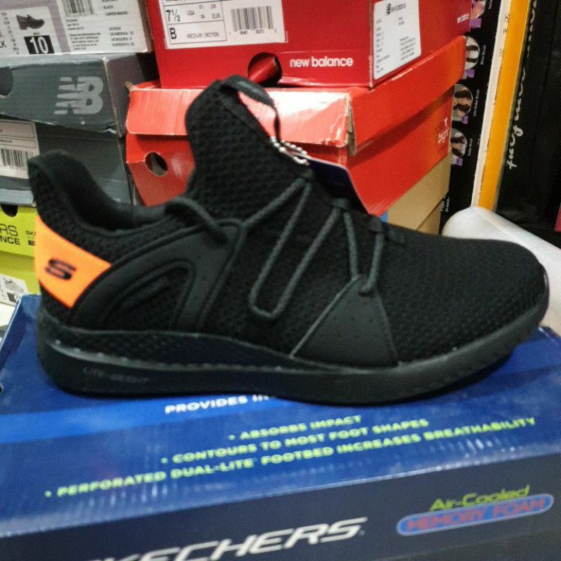 skechers 51865/BKOR.skechers matera strongman black orange