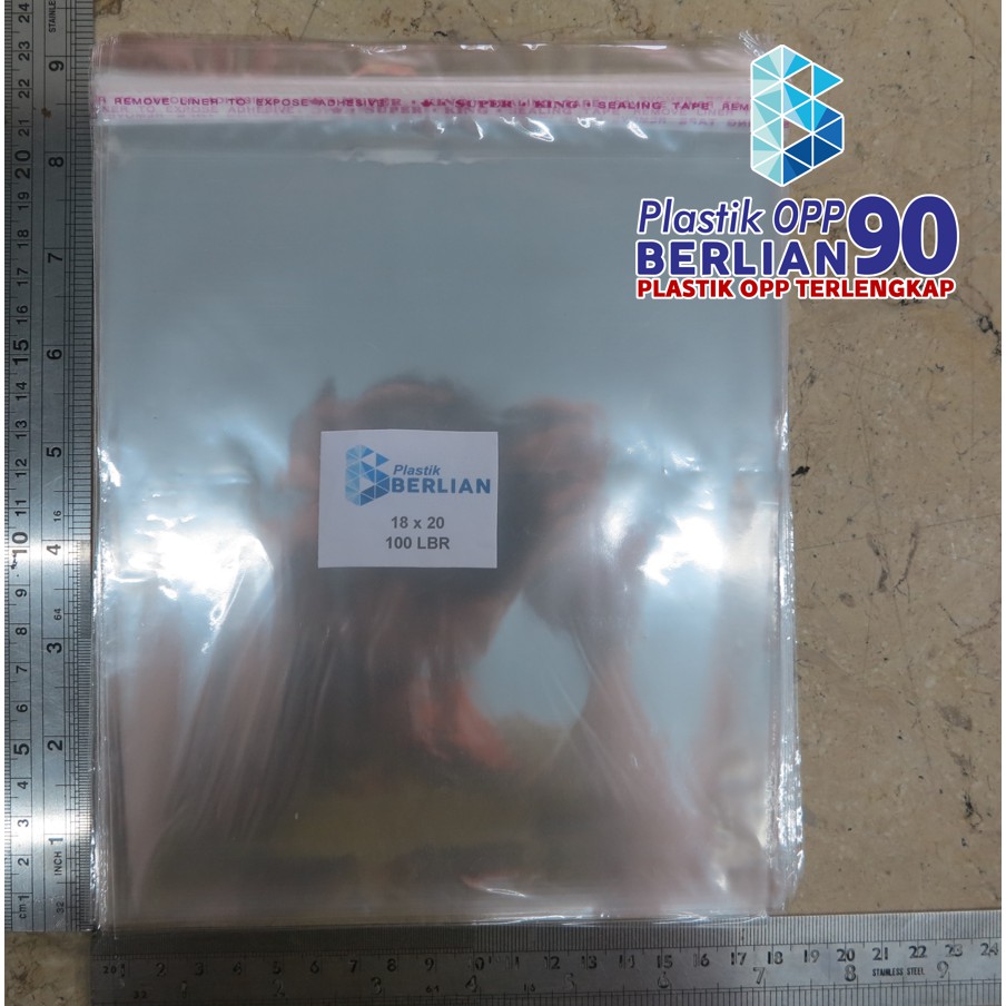 

PLASTIK OPP 18 X 20 CM 20 MIC 100LBR