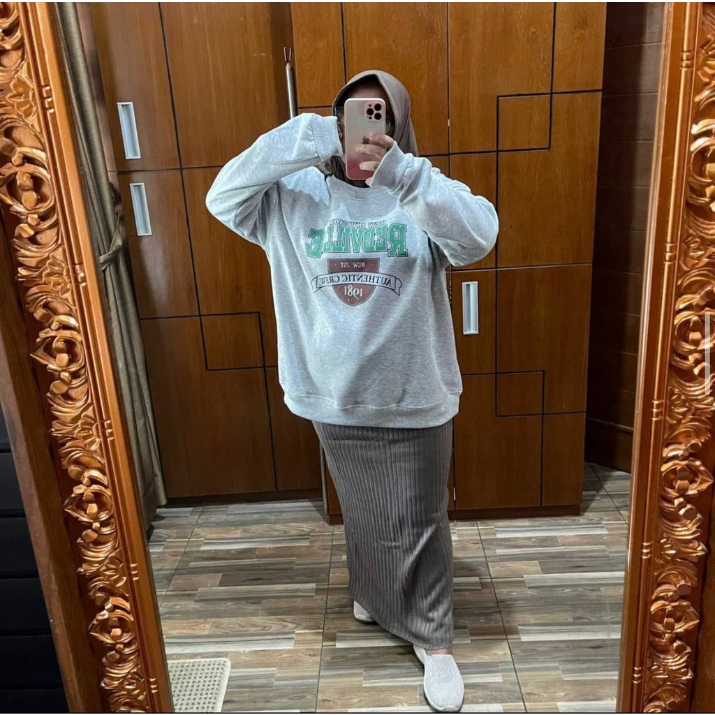 [COD] Sweater Oversize Wanita Redville XXL LD 130