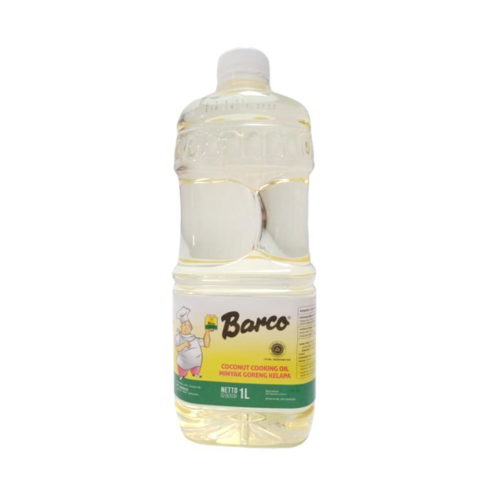 

MINYAK GORENG KELAPA BARCO 1 LITER COCONUT COOKING OIL BOTOL