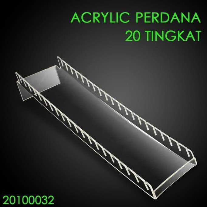 

Acrylic Perdana / tempat pajangan kartu 20 Tingkat/ akrilik voucer