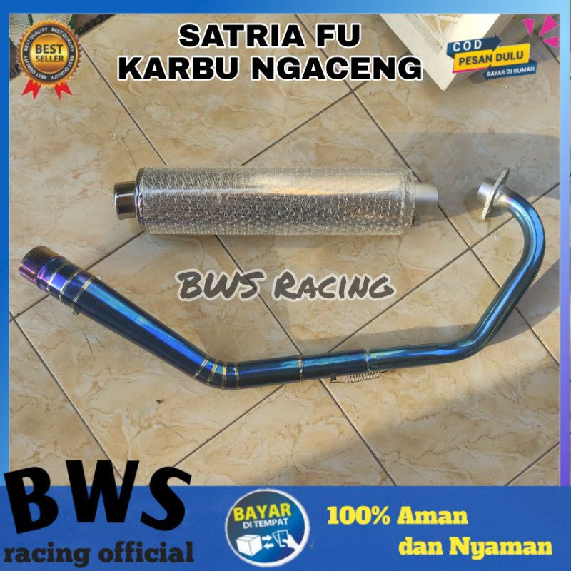 KNALPOT CKD SATRIA FU LEHER NGACENG BLUEMOON