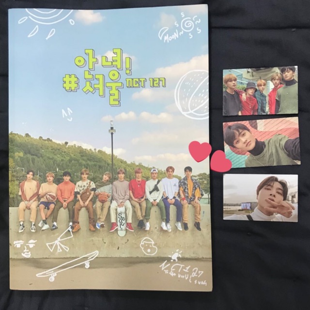HELLO SEOUL NCT127 PHOTOBOOK + PHOTOCARD MARK JOHNNY DOYOUNG GROUP PC