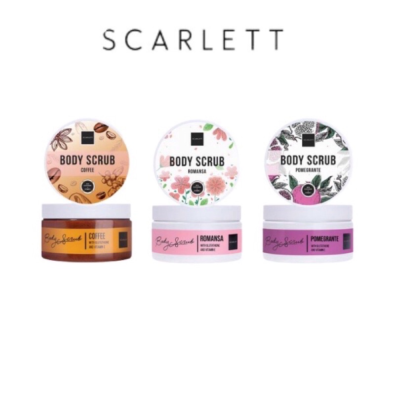 Scarlett Whitening Body Scrub / Lulur Mandi Scarlett