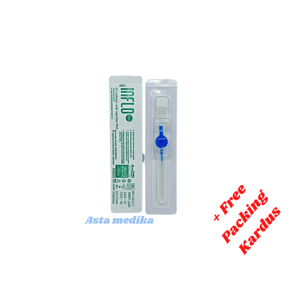 Inflo 18G 20G 22G 24G Onemed Jarum Infus Abocath Iv Catheter 18G 20G 22G 24G One Med