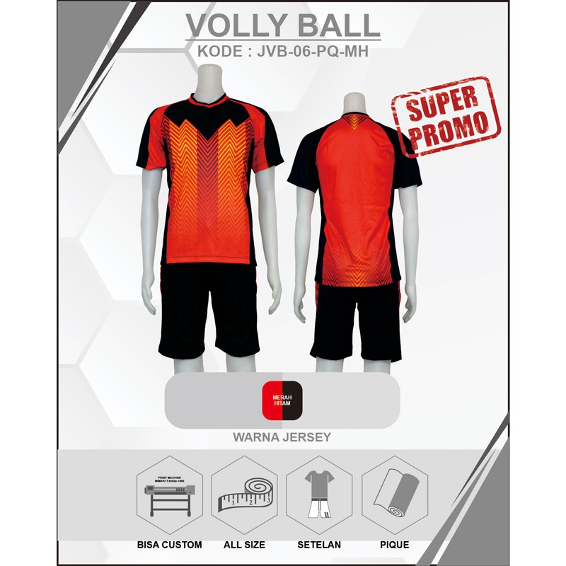 BAJU SETELAN KAOS JERSEY BOLA VOLLY Murah BONUS*) Kaos Polos Ready Stok 6PQ1