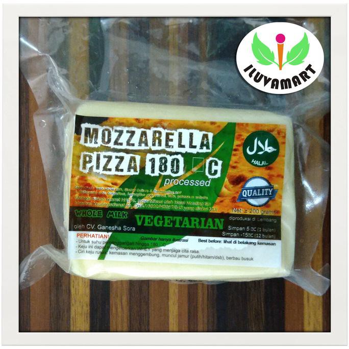 

ENAK Keju Mozarella / Mozzarella Pizza 180 C Vegetarian Mulur Kenyal Halal BANYAK RASA