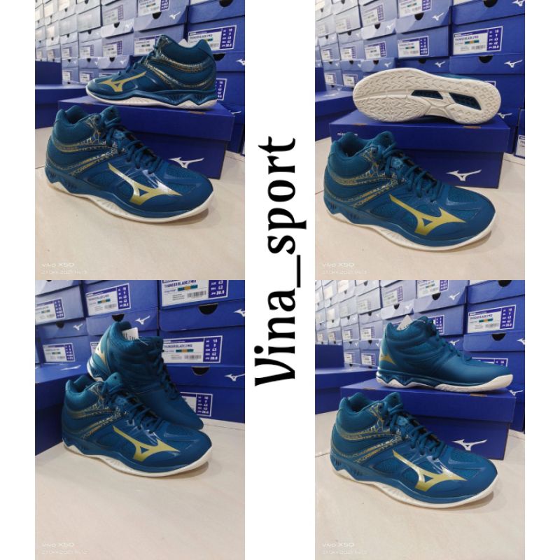 Sepatu Mizuno THUNDER Blade 2 mid original / Mizuno original toska