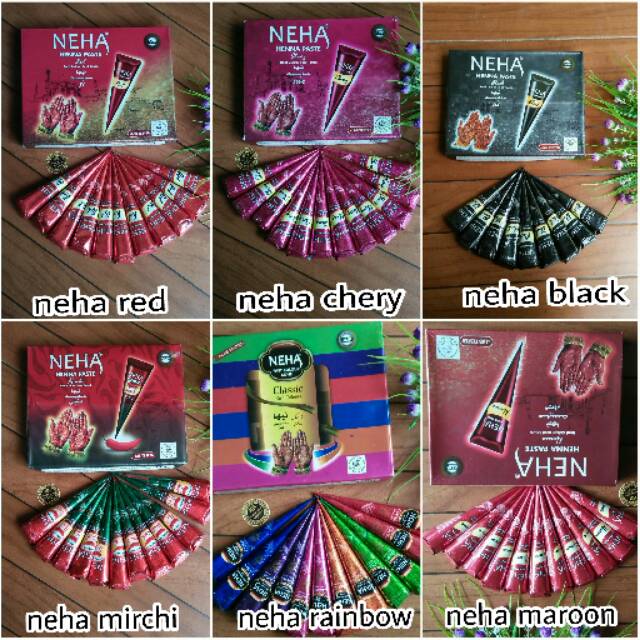 1 BOX ISI 12pcs HENNA NEHA,  neha kemasan baru,  neha