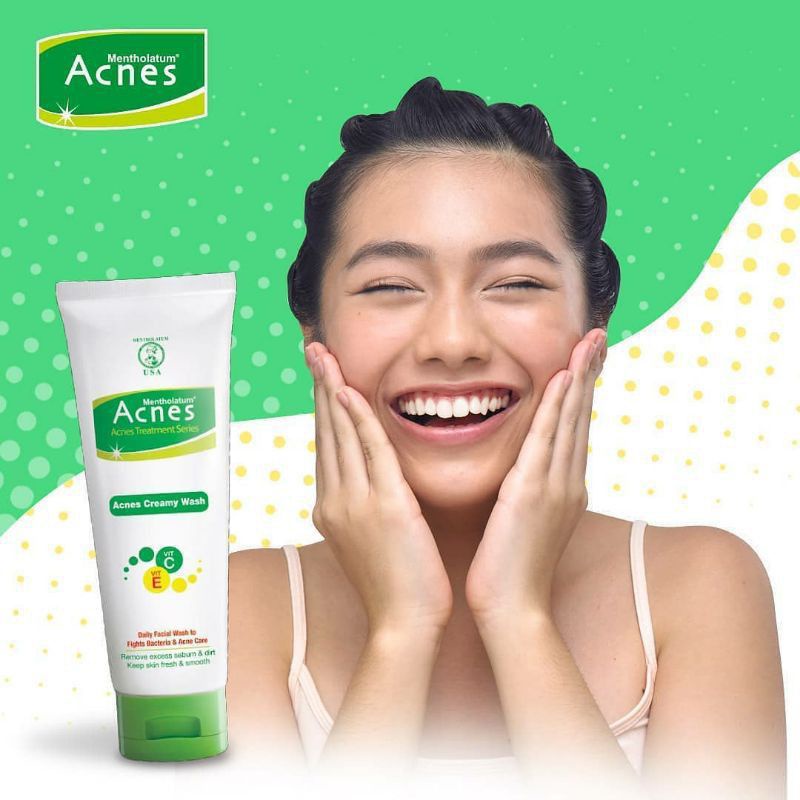 ✿ELYSABETHME✿ 𝖆𝖈𝖓𝖊𝖘 ACNES Creamy face wash sabun wajah facial mengobati jerawat acne pembersih muka