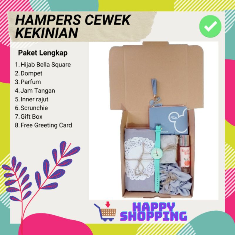 

Hampers Hijab Kado Ulang Tahun Cewek /Gift Box Cewek / Hampers Wedding / Hampers Hijab Kado Gift Box / Gift Box Hijab / Hampers hijab segiempat / Hampers Bella Square