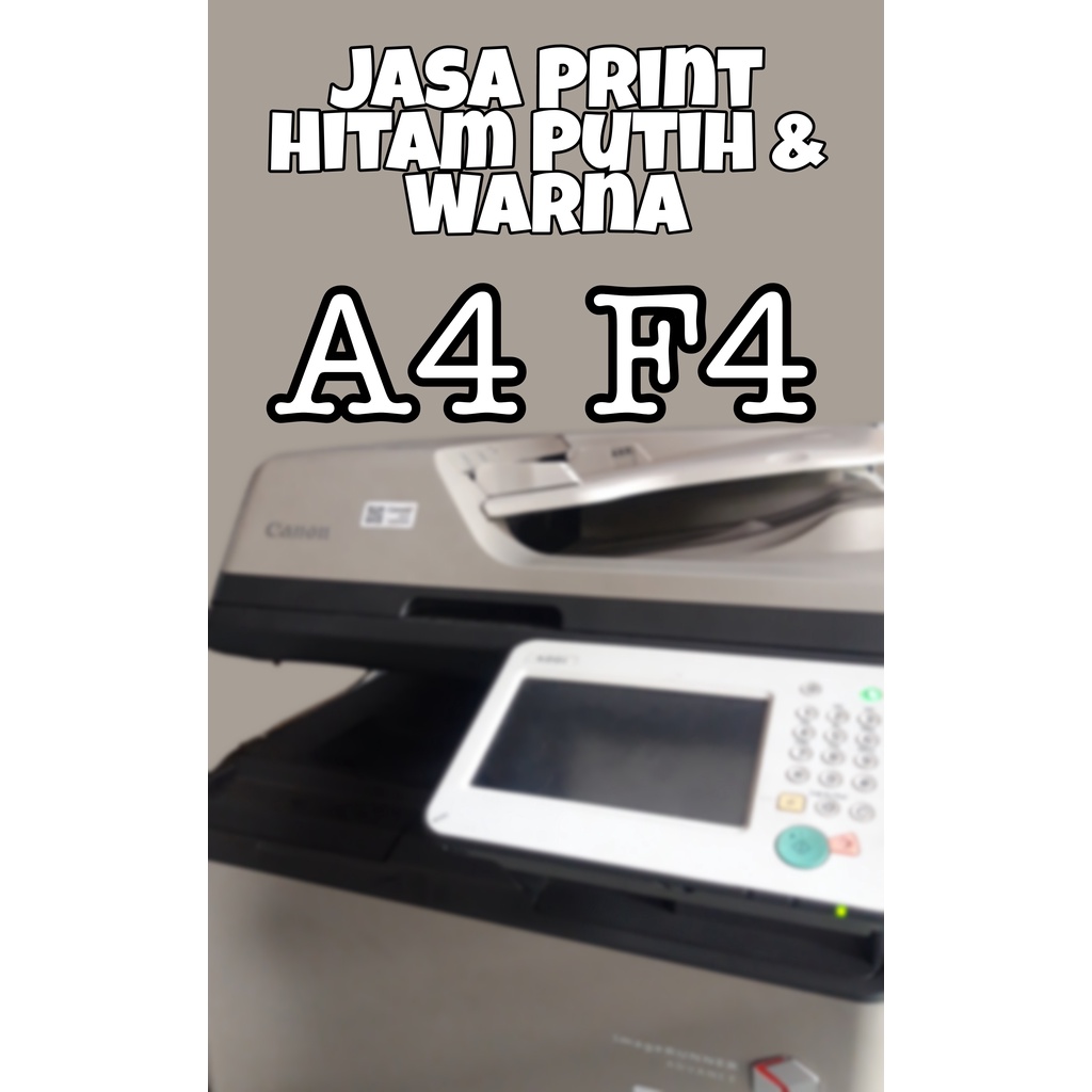 

JASA PRINT HITAM PUTIH & WARNA A4 F4