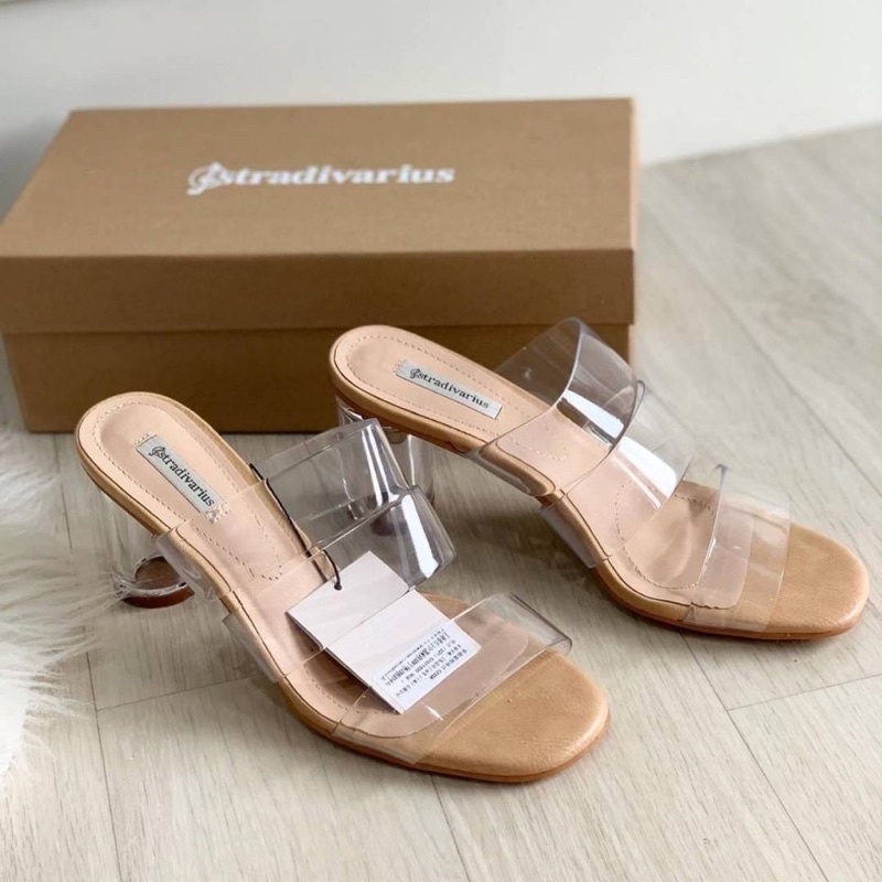 STRADIVARIUS GLASS HEELS