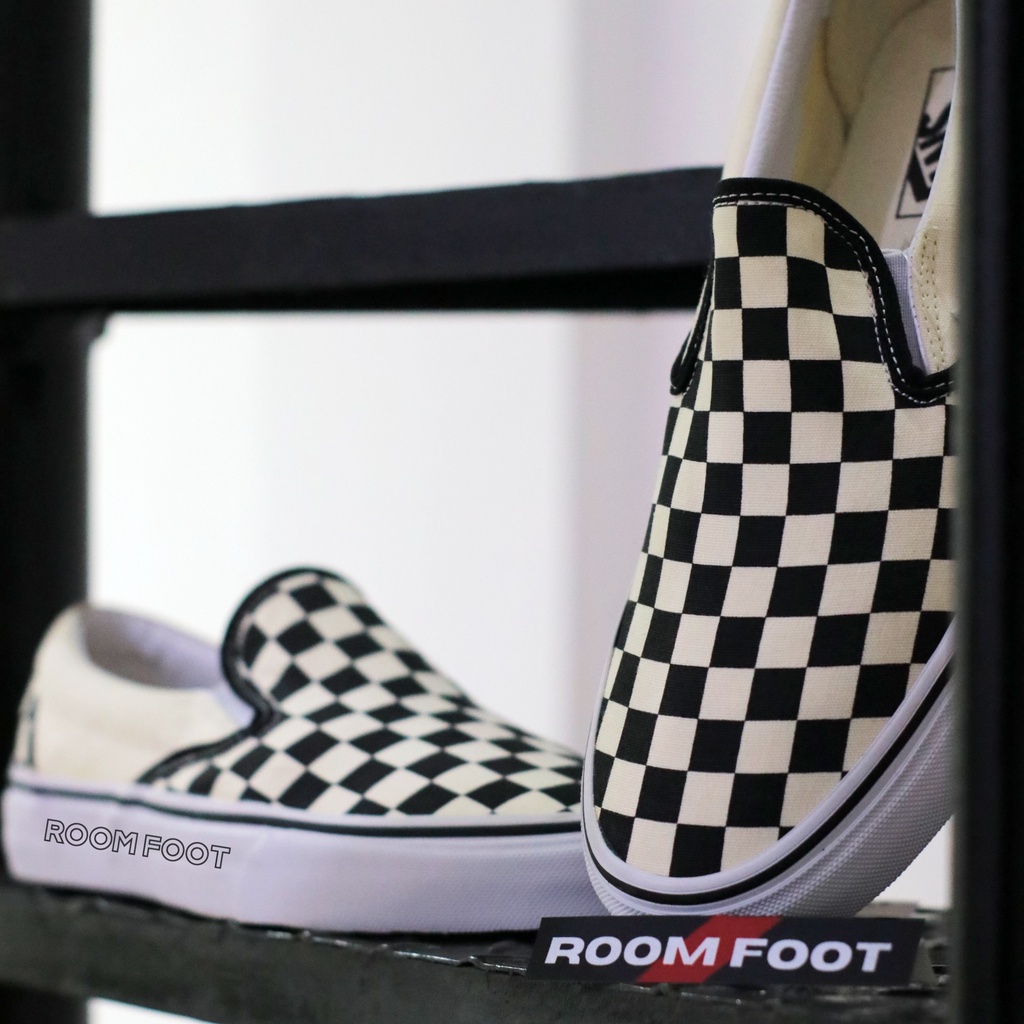 Sepatu Slip On Classic Checkerboard / Sneakers Slip On Catur