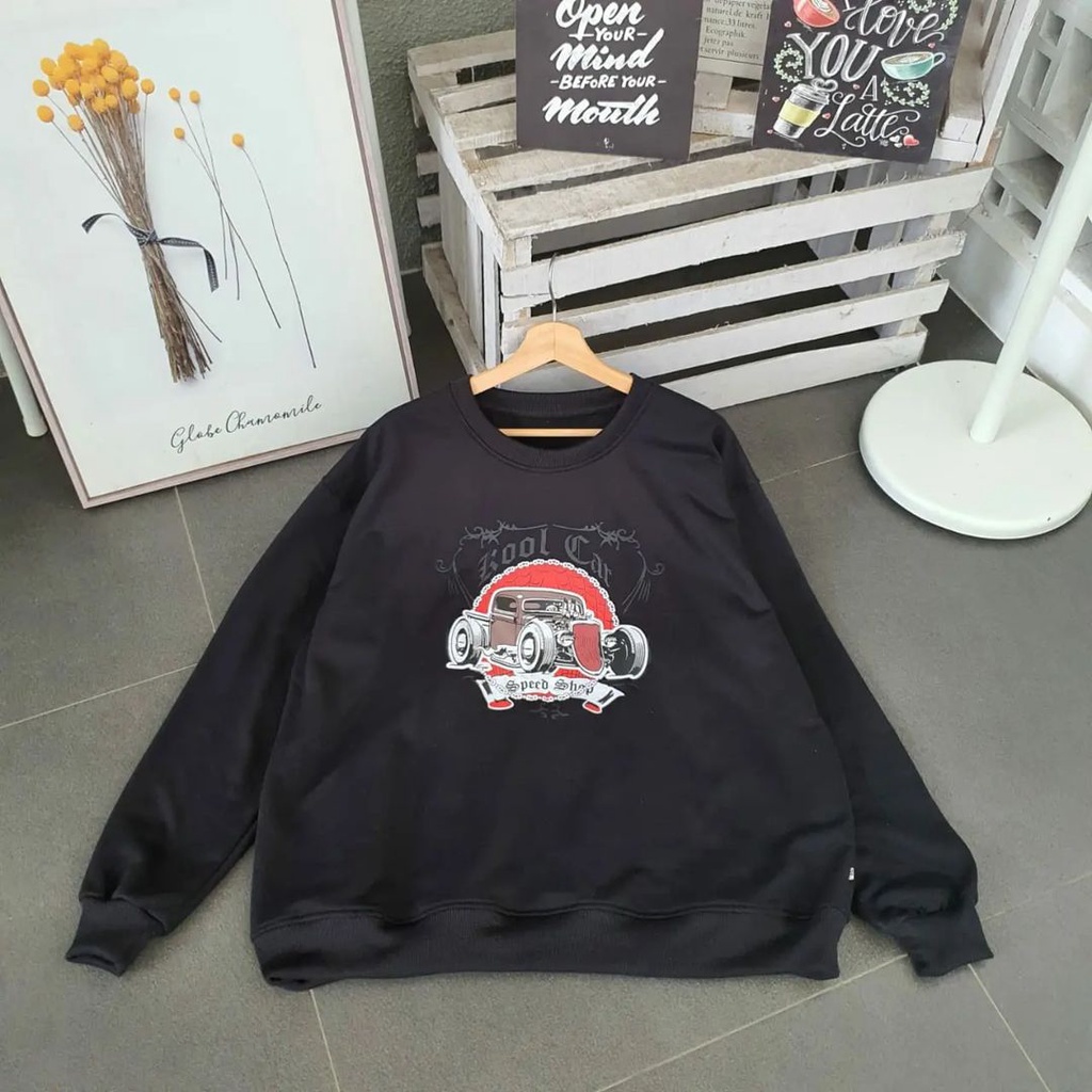 Sweater Rool Car XXL Sweater Pria Wanita Gaya Street Style