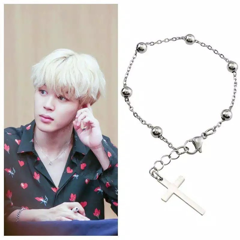 GG0287 - Gelang Tangan Pria Kpop Korea BTS EXO NCT DAY6 SKZ GOT7 Daniel Enhypen Treasure Day6 BigBang Blackpink Twice Red Velvet Itzy Ive Aespa Loona New Jeans Stayc